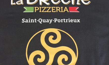 Tee shirt Floqué pour la Pizzeria La Brèche à St Quay Portrieux