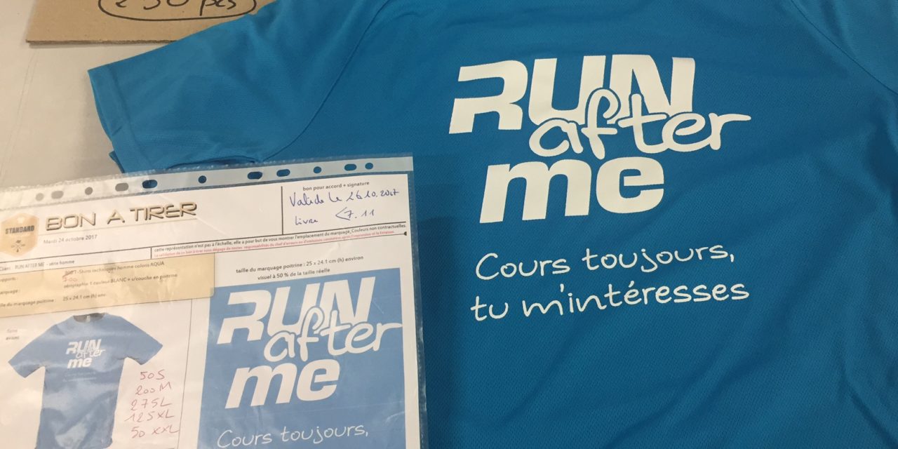 Tee shirt Running Personnalisé pour Run After Me