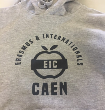 Sweats à Capuche Personnalisés pour Erasmus Caen